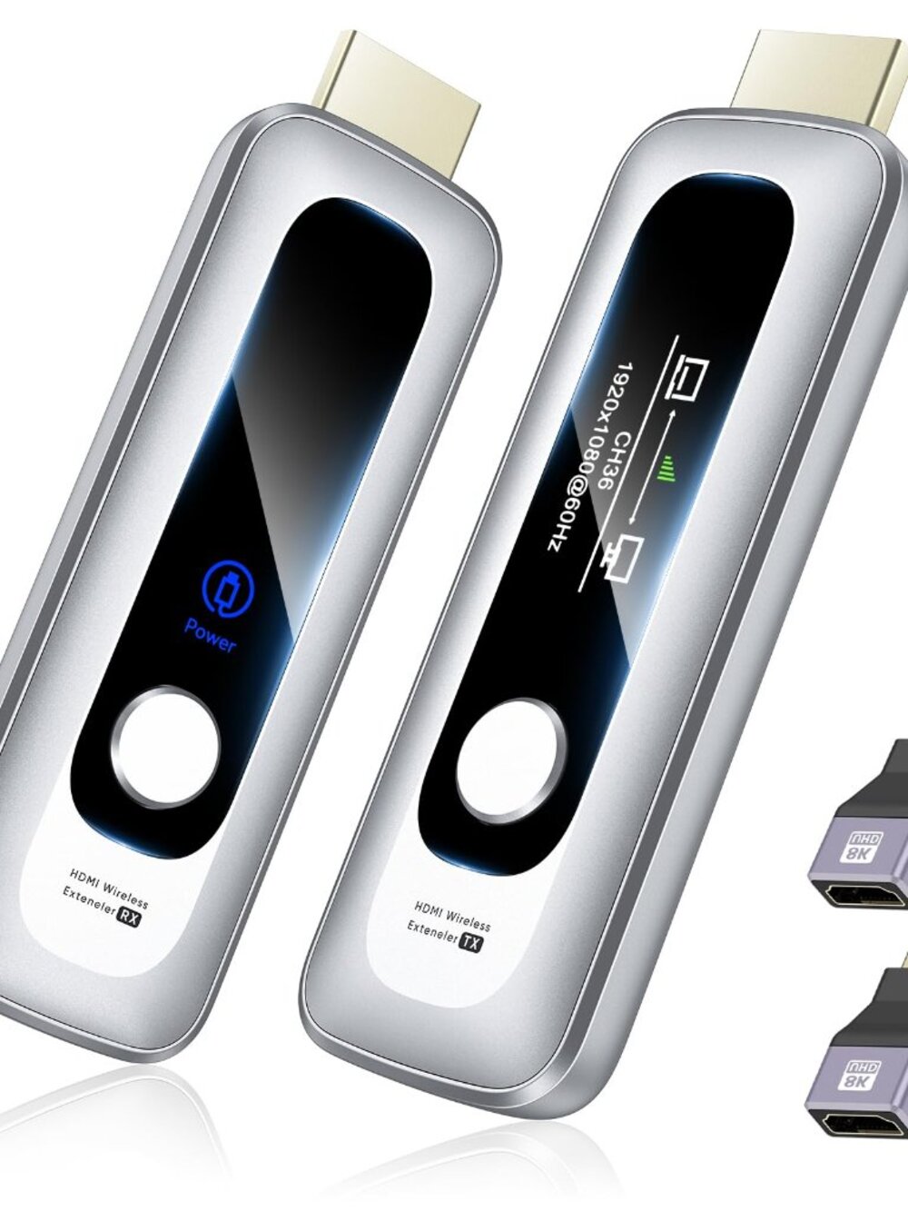 Wireless HDMI Transmitter and Receiver Extender Kit 328ft 4K Decode 5G